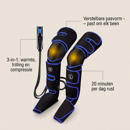 Voloree beenmassage apparaat - USP infographic 3-in-1